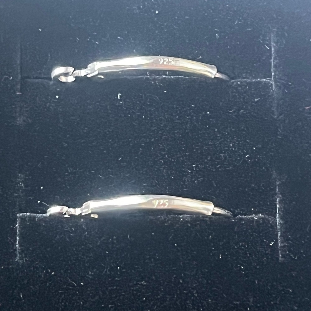 Sterling silver 5mm ball lever back earrings - Picture 3 of 3